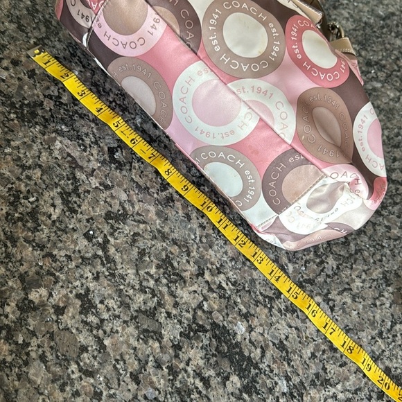 Coach snaphead sateen  Pink and Brown Retro Hobo Bag NWOT - Picture 11 of 16